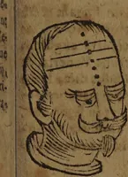 An illustration from Philippi Phinellae, De methoposcopia astronomica de duodecim signis coelestibus. (1650)