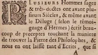 An illustration from Cosmopolite, ou nouvelle lumière chymique, pour servir d'éclaircissement aux trois principes de la nature, exactement décrits dans les trois traitez suivans: Le Ier. De la nature en général, où il est parlé du mercure: Le II. Du soufre: Le III. Du vray sel des philosophes / [Michał Sędziwój]. (1723)