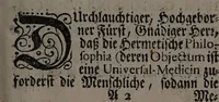 An illustration from Des Hn. Bernhardi, Grafen von der Marck und Tervis chymische Schrifften von dem gebenedeyten Stein der Weisen / Aus dem Lateinischen ins Teutsche übersetzet ingleichen mit des Herrn D. Joachim Tanckens und anderer Gelehrten Anmerckungen ans Liecht gestellet durch Caspar Horn. (1746)