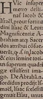 An illustration from Artis cabalisticæ scriptores: hoc est, reconditæ theologiæ et philosophiæ scriptorum: tomus I. In quo praeter Pauli Ricii theologicos et philosophicos libros sunt latini penè omnes et hebræi nonnulli præstantissimi scriptores, qui artem commentariis suis illustrarunt ... / Ex D. Ioanni Pistori Nidani ... bibliotheca. (1587)